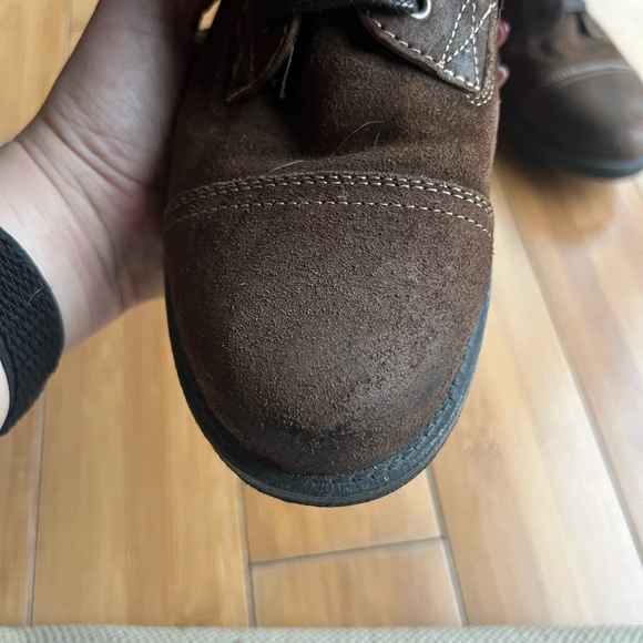 täōs genuine leather/suede combat boots - Picture 8 of 11